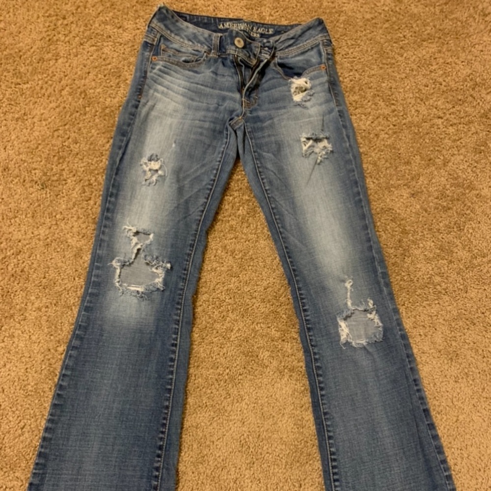 Ripped Boot Cut Jeans!